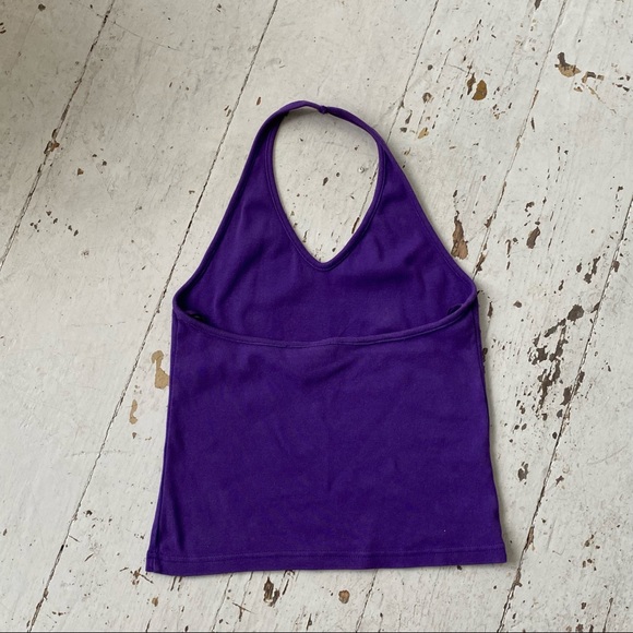 Vintage Y2K Old Navy Graphic Halter Top With Rhinestones - Picture 10 of 10